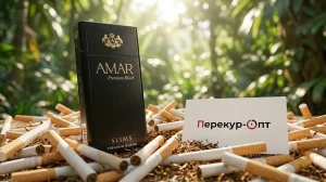 Amar Premium Black Slims Virginia Blend · АМАР ПРЕМИУМ БЛЭК СЛИМС — оптом в Москве