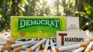 Democrat Green King Size · Демократ Яблоко Ментол Кнопка — оптом в Москве