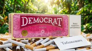 Democrat Purple King Size · Демократ Виноград Ментол Кнопка — оптом в Москве
