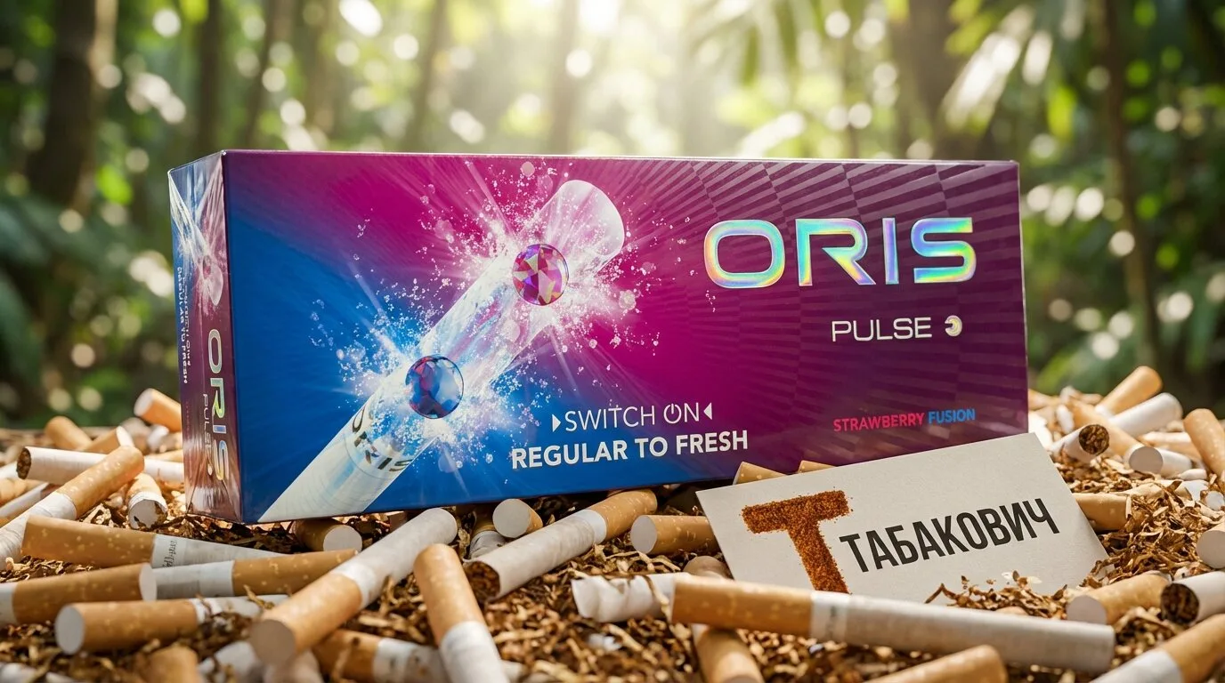 Oris Pulse Superslims Strawberry Fusion · Орис Пульс Суперслим Клубника Ментол — оптом в Москве